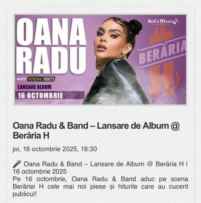 Bilete Oana Radu Beraria H