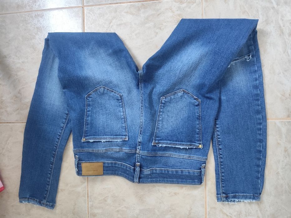 Blugi Zara Trafaluc - mărime 40 - talie elastica 76->96 cm