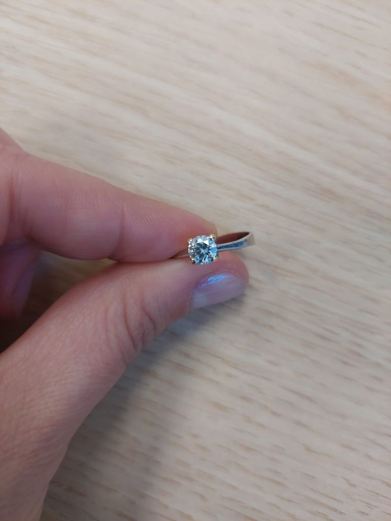Inel de logodna Aur 14k cu Diamant 0.50 carate certificat GIA