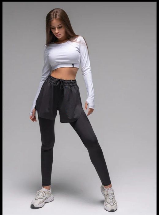 Лосины, леггинсы Euphoria оригинал, с шортами, спортивные штаны