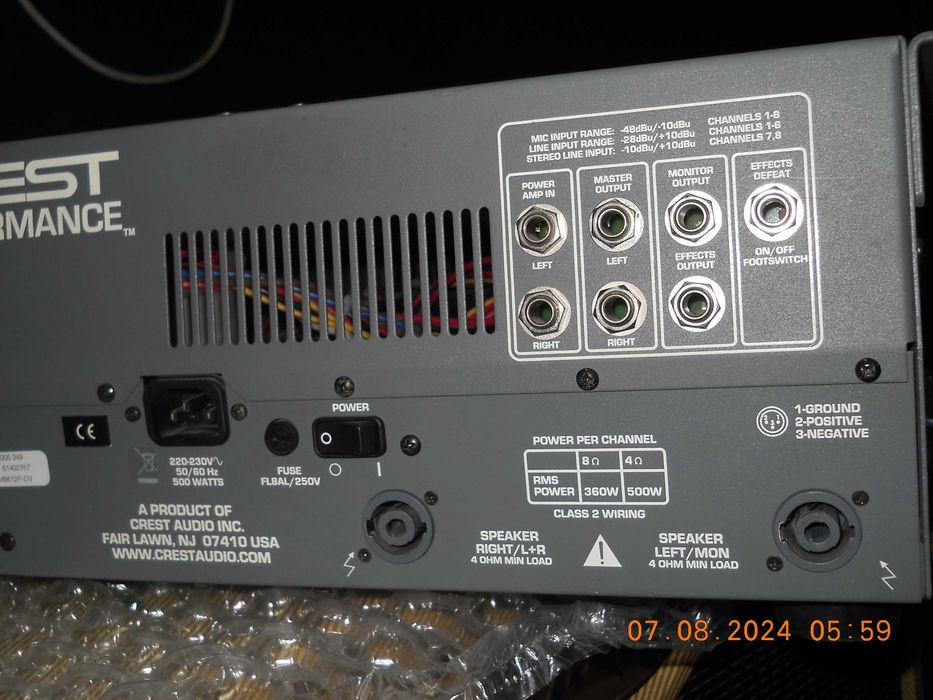Mixer amplificat Crest CPM-9812 made in USA