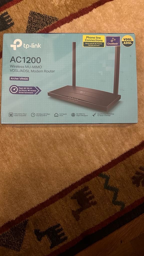 Router Tp-link Archer Vr400 Ac1200 sigilat