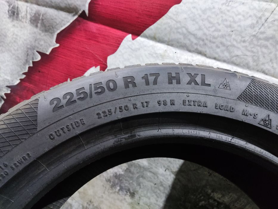 1бр зимна гума 225/50/17 Continental Winter Contact TS850P
6.5mm
Добро
