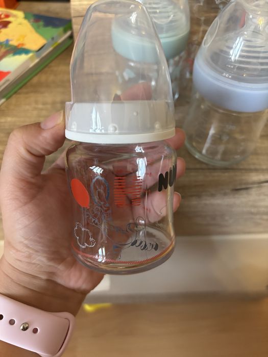 Стъклени шишета Nuk First choise и Natural sense