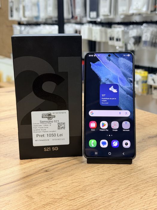 Samsung S21 Gray 128Gb - Stare foarte buna - Garantie 6 luni