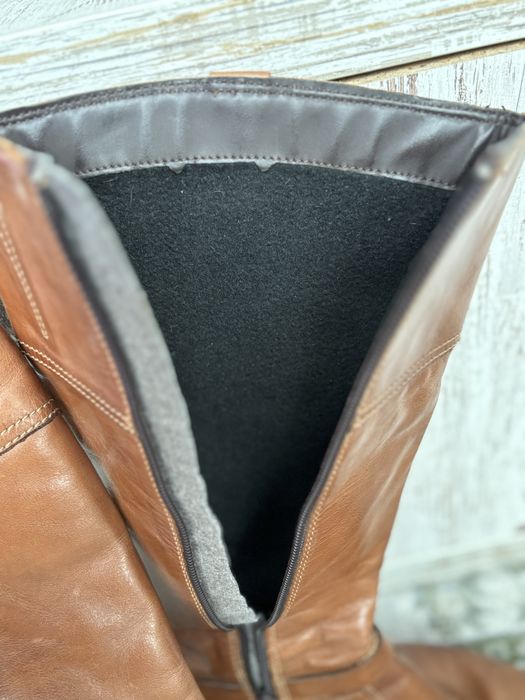 Cizme piele maro cognac Benvenuti