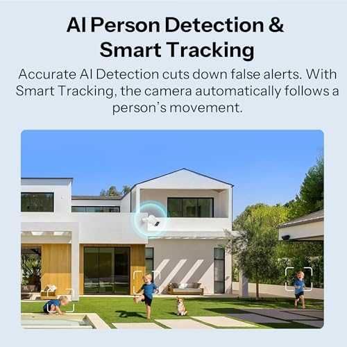 Нова Външна смарт камера 2K с цветно нощно виждане, AI проследяване