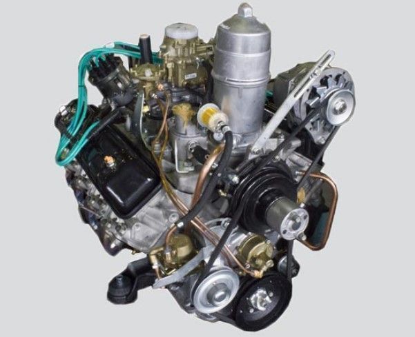 двигатель газ-53, 3307 4-ст. кпп крд (с оборудованием) (змз оригинал)
