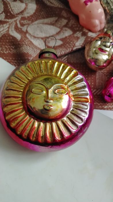 Игрушки ссср  новогодние стекло  50 е г винтаж