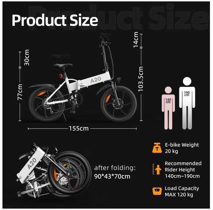 Vand bicicleta electrica pliabila ADO