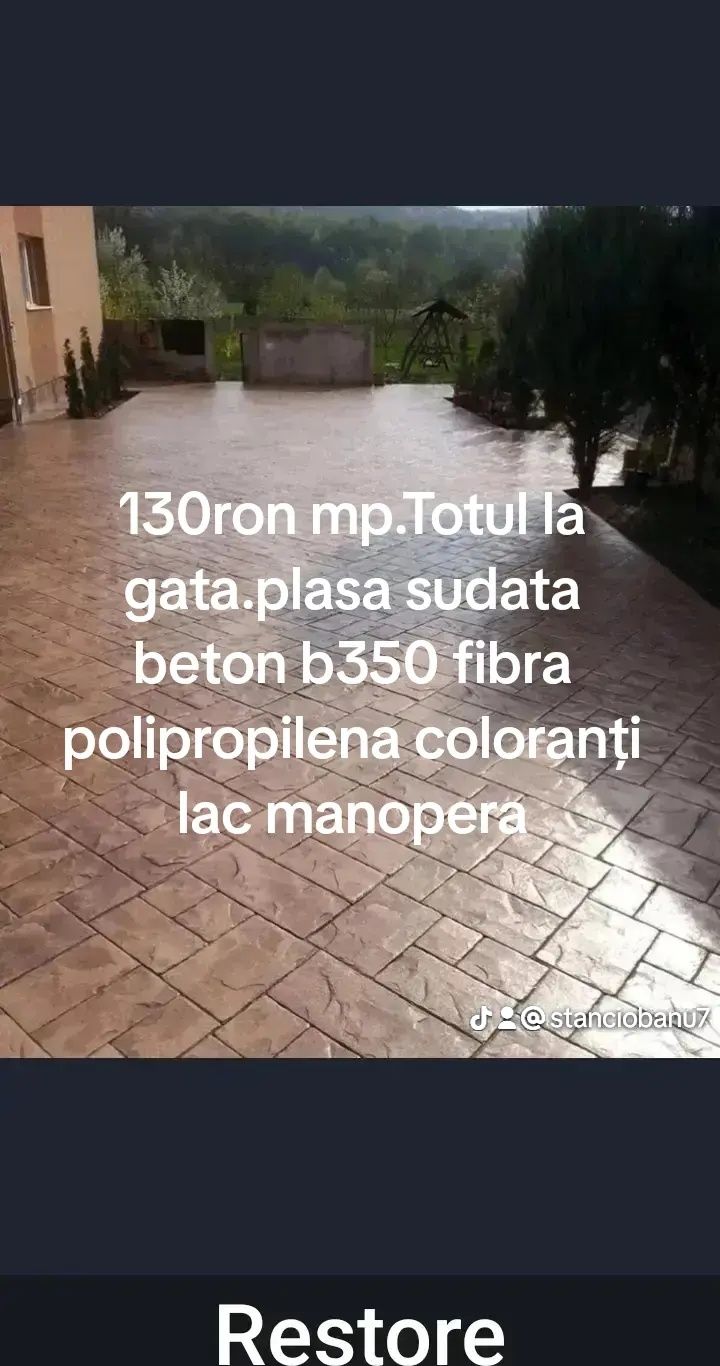 Beton amprentat Avans 0