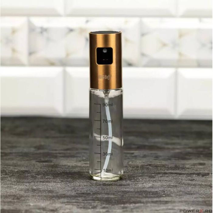Pulverizator pentru ulei si otet, 4x18 cm, 100 ml auriu, Kinghoff