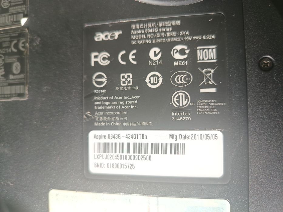 Acer 8943G, două bucăți, 18,4”, 300 lei fiecare, IMac 27” 2015 1300lei