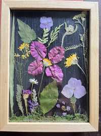 Авторски картини от естествени сухи цветя