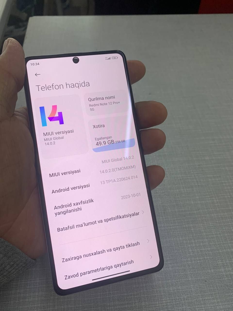 Xiomi Redmi 12 pro+ 5g