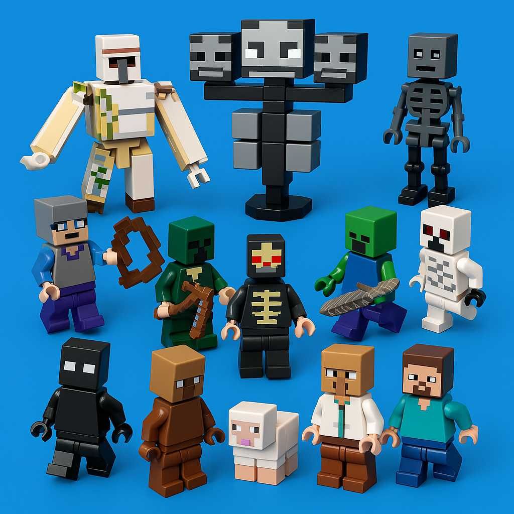 Set 13 figurine Minecraft tip Lego