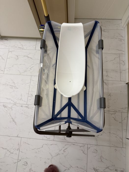 Стойка за вана Stokke Flexi Bath Stand, вана и поставка за новородено