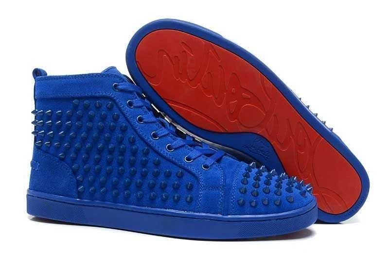 Louboutins Blue Full Spikes High Pereche 100% autentica   Nr. 42