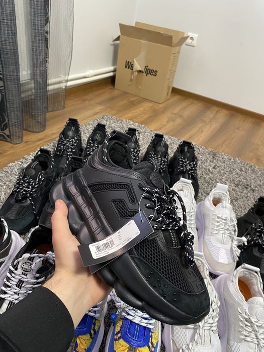 Versace Chain Reaction Albi Negrii 41 42 43  CALITATE PREMIUM