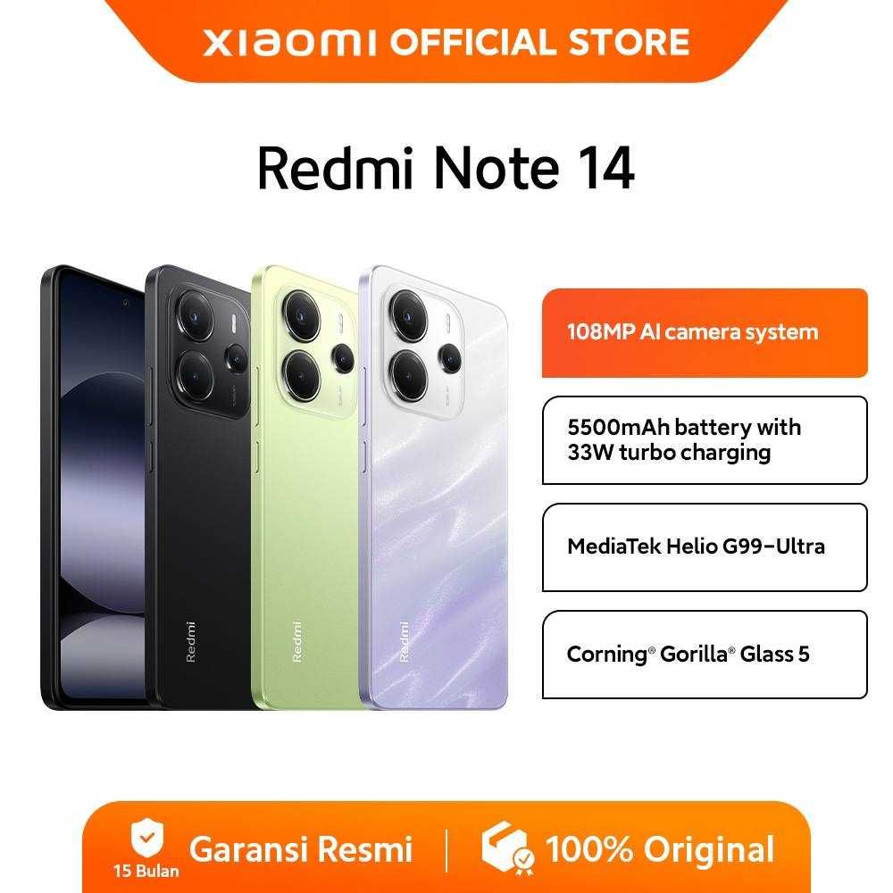 Redmi Note 14  128/256Gb (Karopka Dakument +Dostavka) New - 2025!