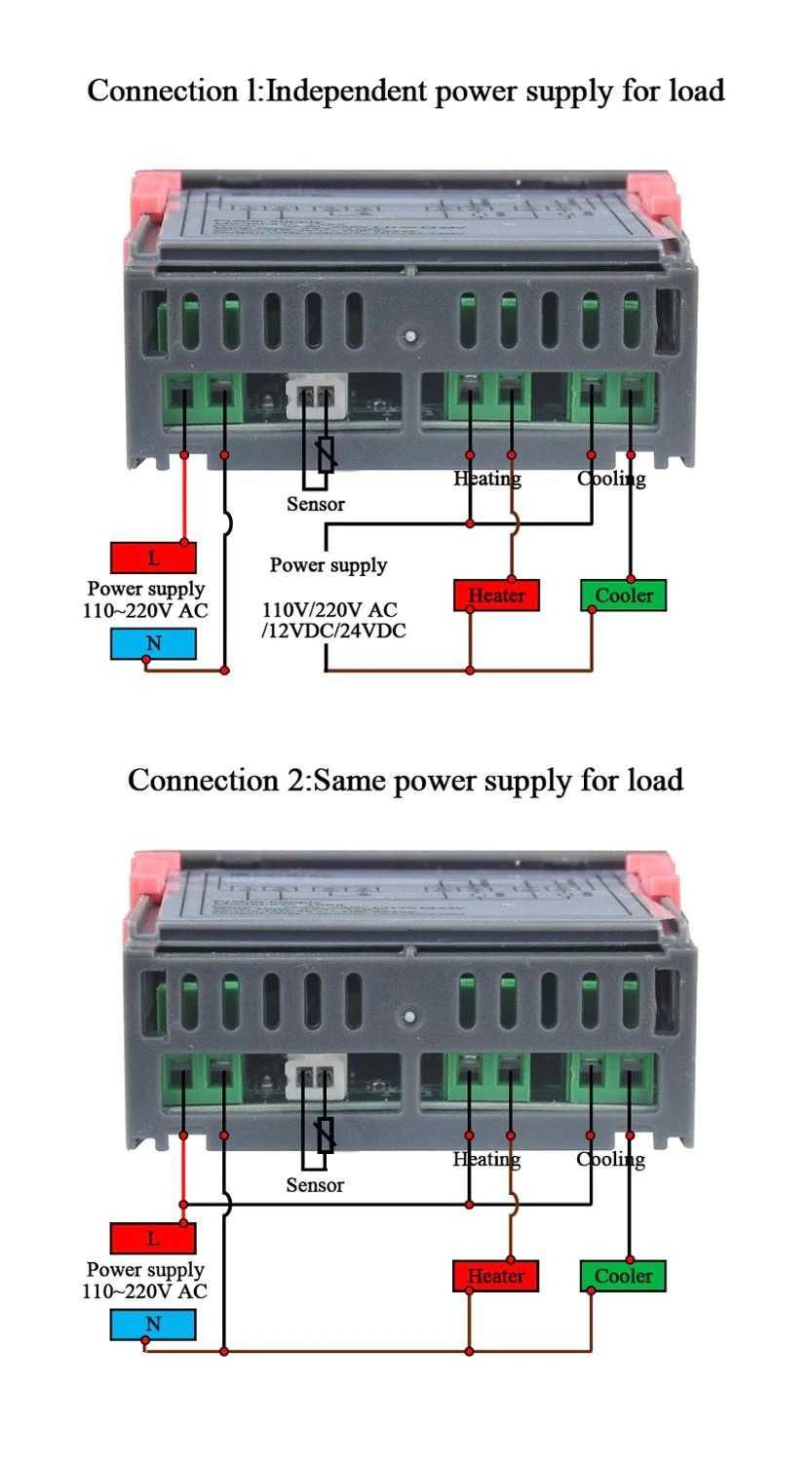 Цифров контролер за температура, термостат, терморегулатор 220V