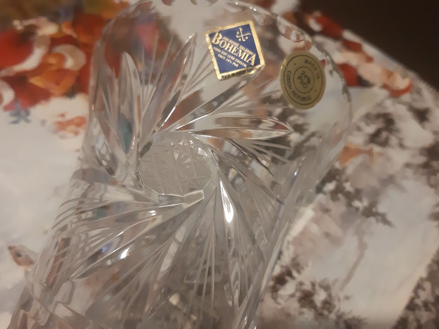 Vaza De Cristal Veche