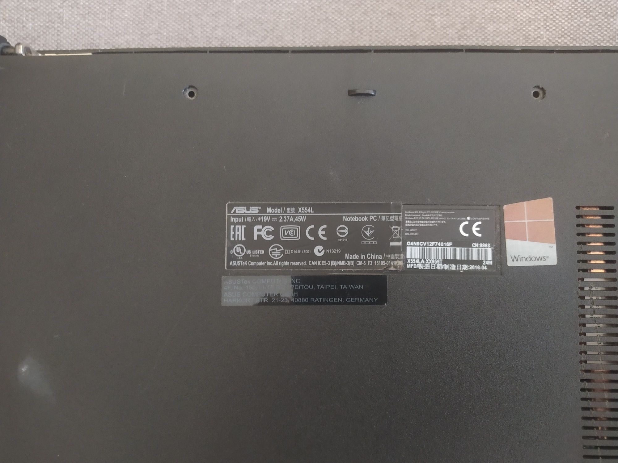 Baterie  pentru laptop Asus X554, X555L
