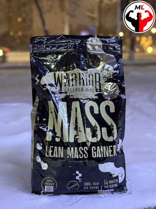 Warrior Mass Geyner 5kg | Гейнер для набора массы 5кг | Gainer