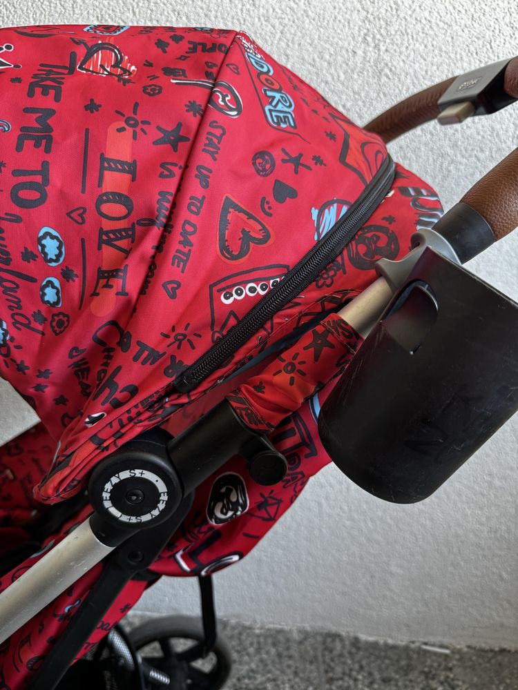 Детска количка Cybex Eezy S Values for Life Love red