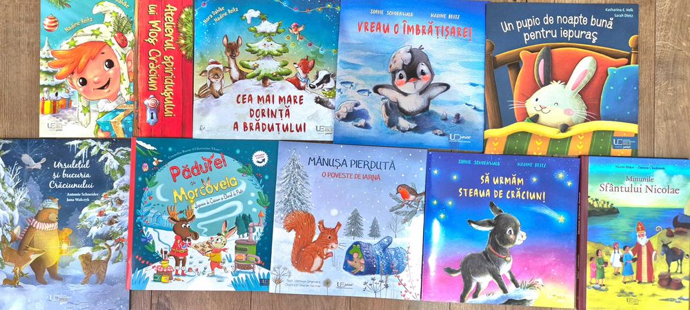 Seturi noi de carti ilustrate, pentru copii cu povesti de Craciun