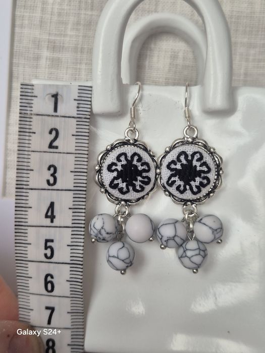 Cercei cu tortițe din argint