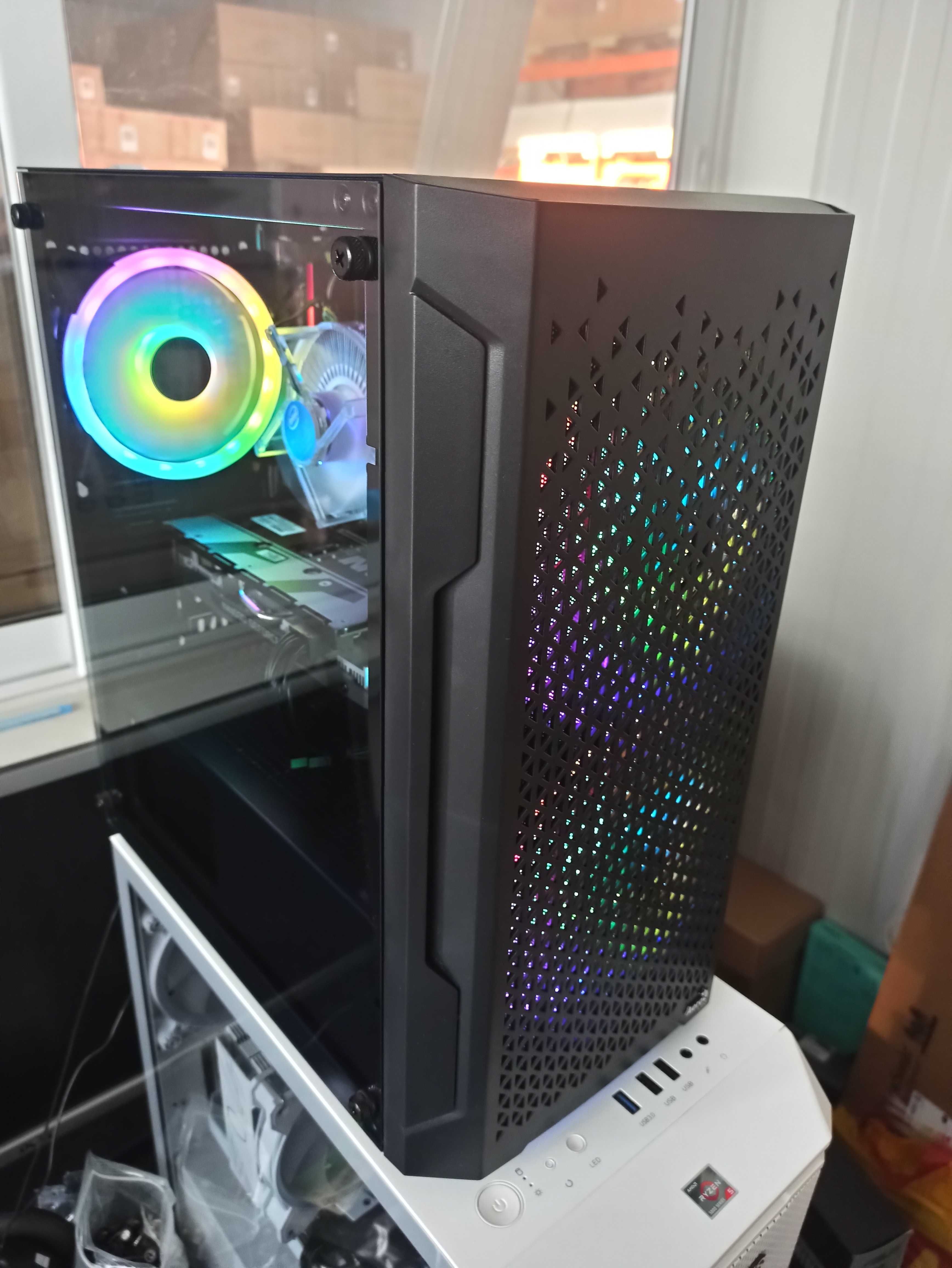 Гейм компютър 12/24-Ядрен с Intel / RX 6600 8Gb / RAM 32Gb / SSD + HDD