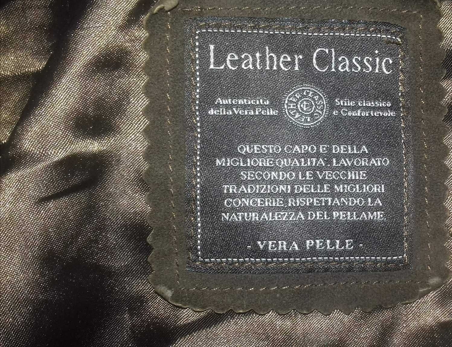 Geaca de piele , originala C.P. Company , Italy, 100%piele naturala