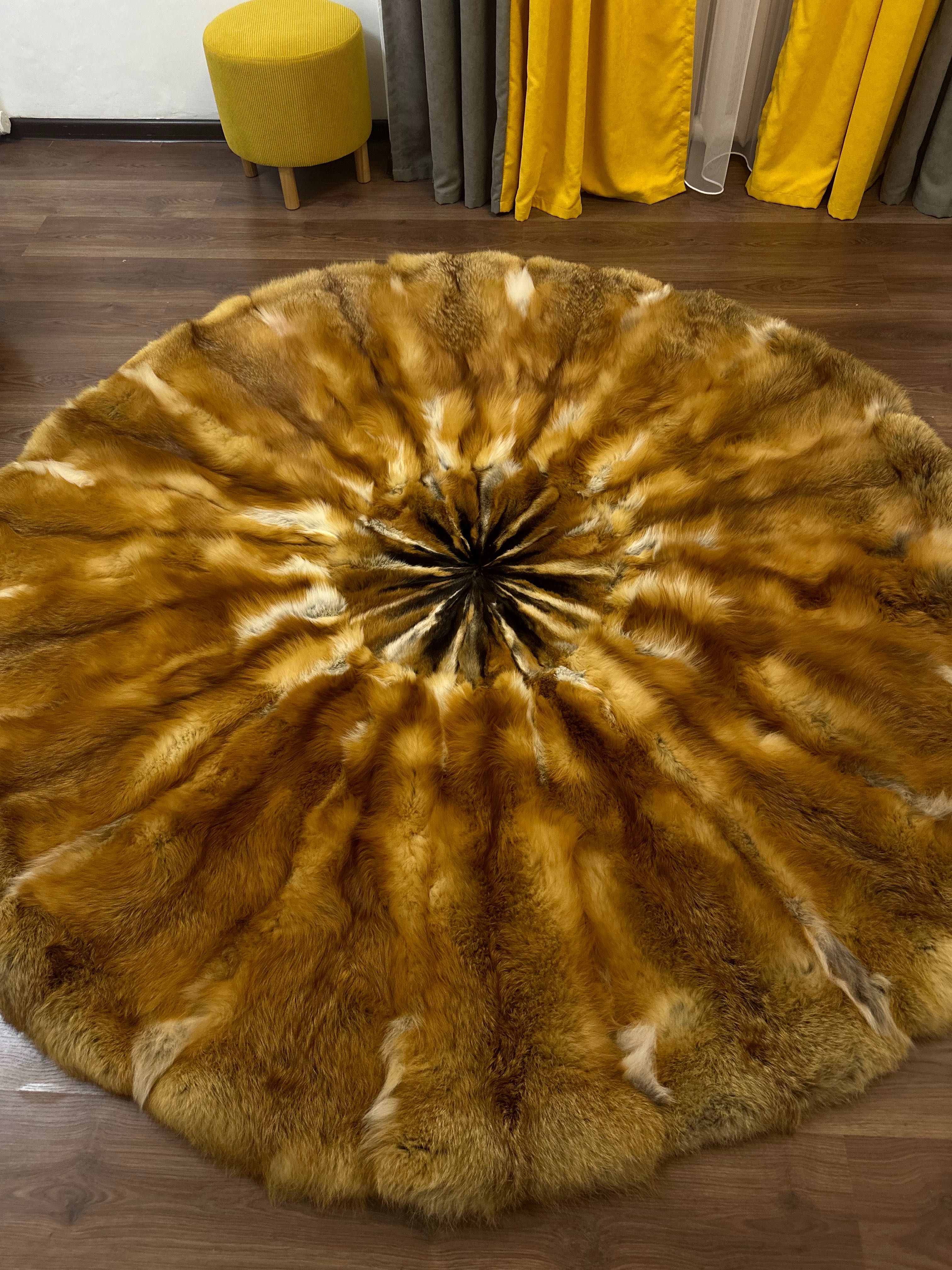 ковёр из натурального меха