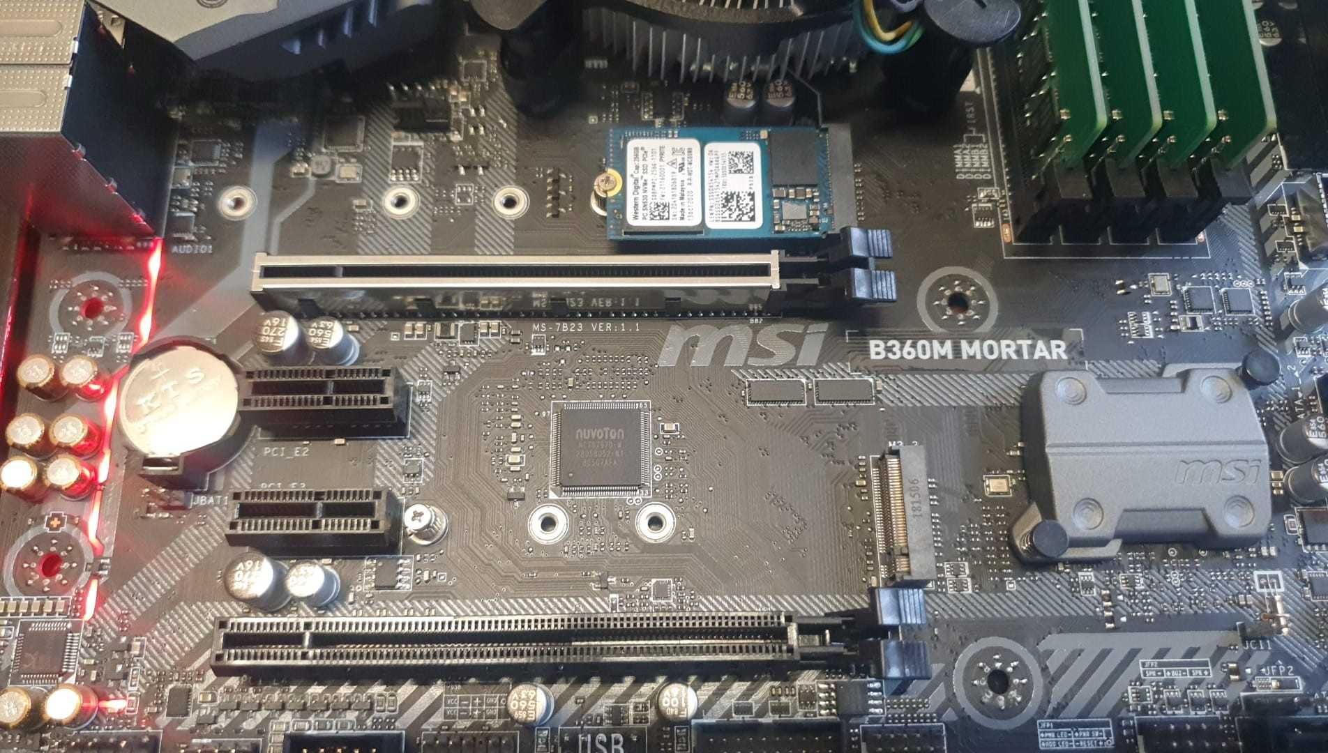 Placa de baza MSI B360M Mortar sk 1151, M2 Nvme, 4 x DDR4, hdmi, usb 3