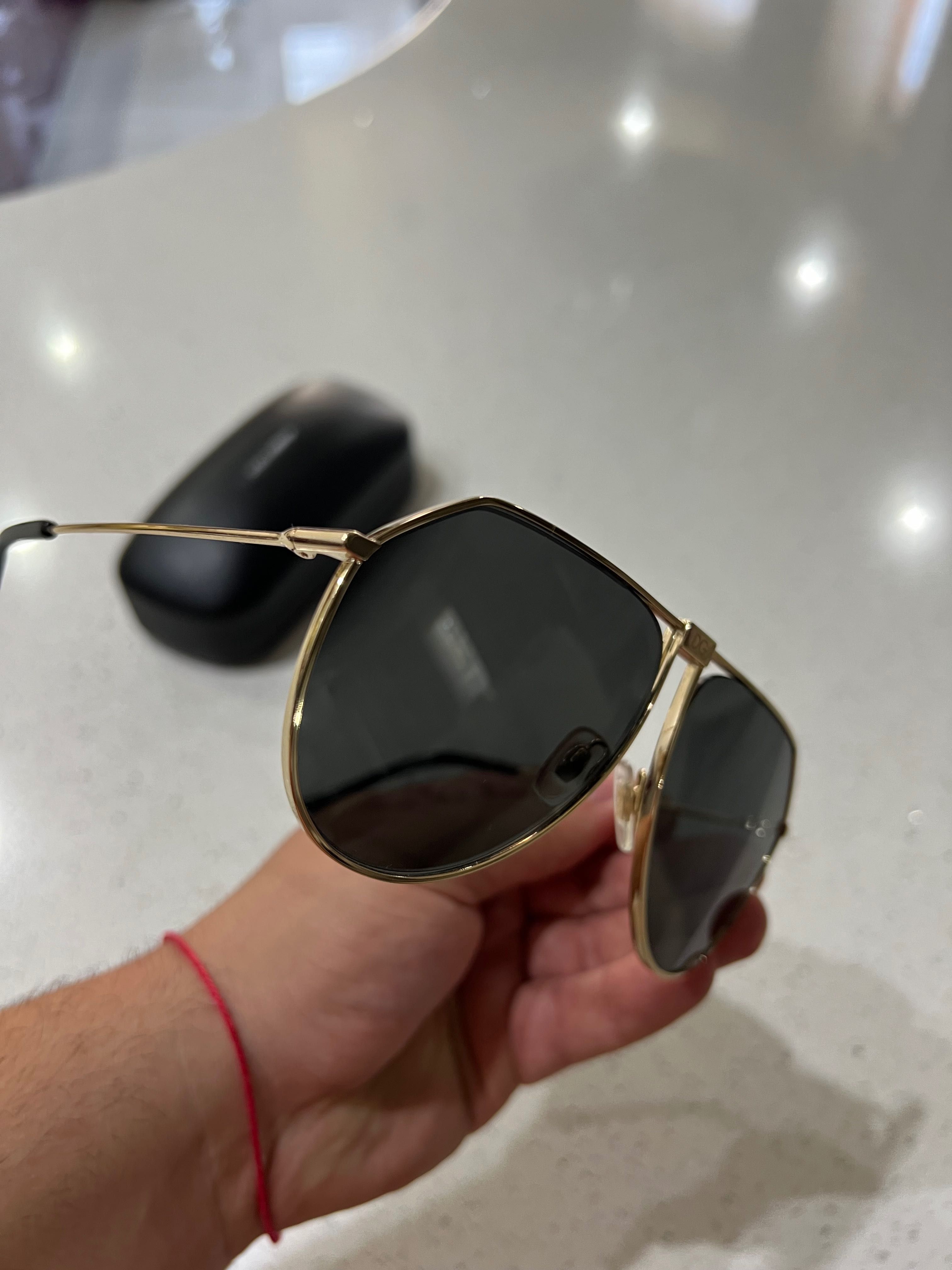 Слънчеви очила Dolce & Gabbana 2248 Gold като нови