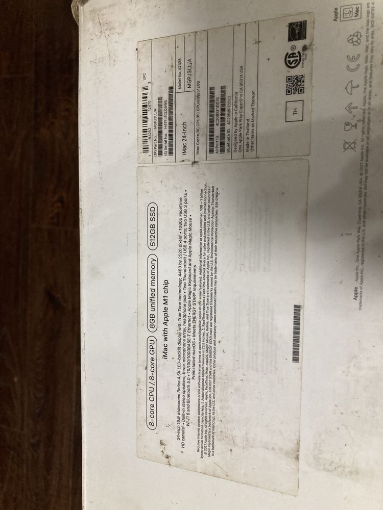 i Mac M 1 512/8 2021