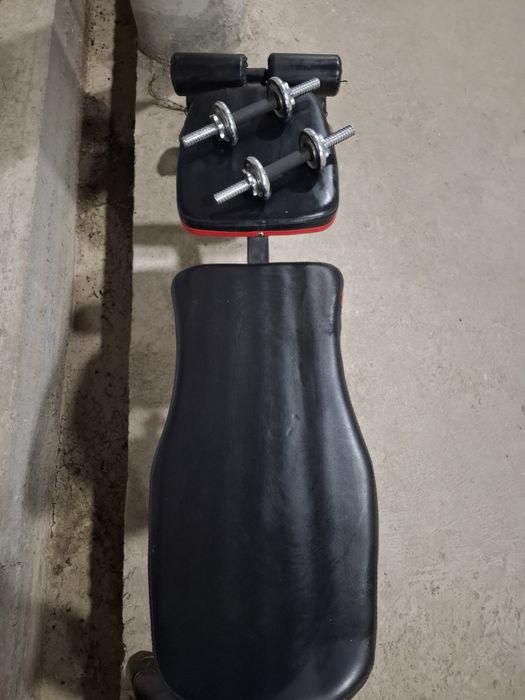 Лежак для пресса и гантели 200 кг