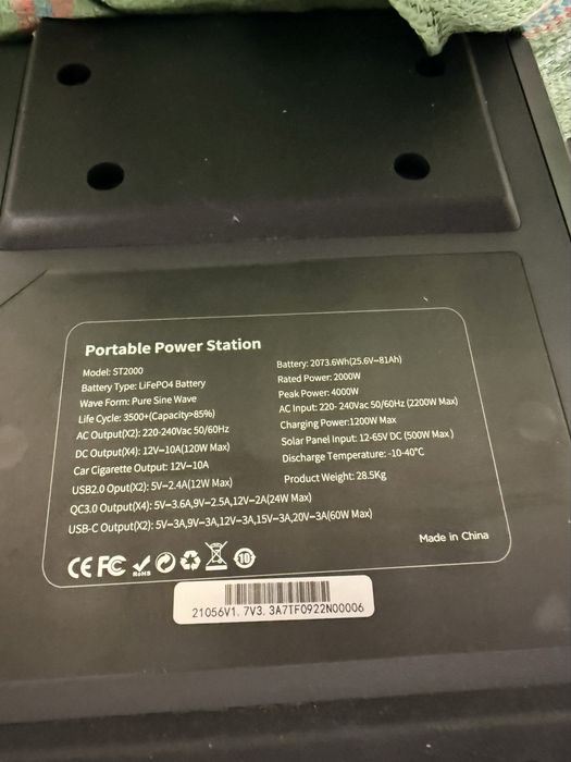 Ctechi st 2000 ватт Переносной ибп портативная электростанция