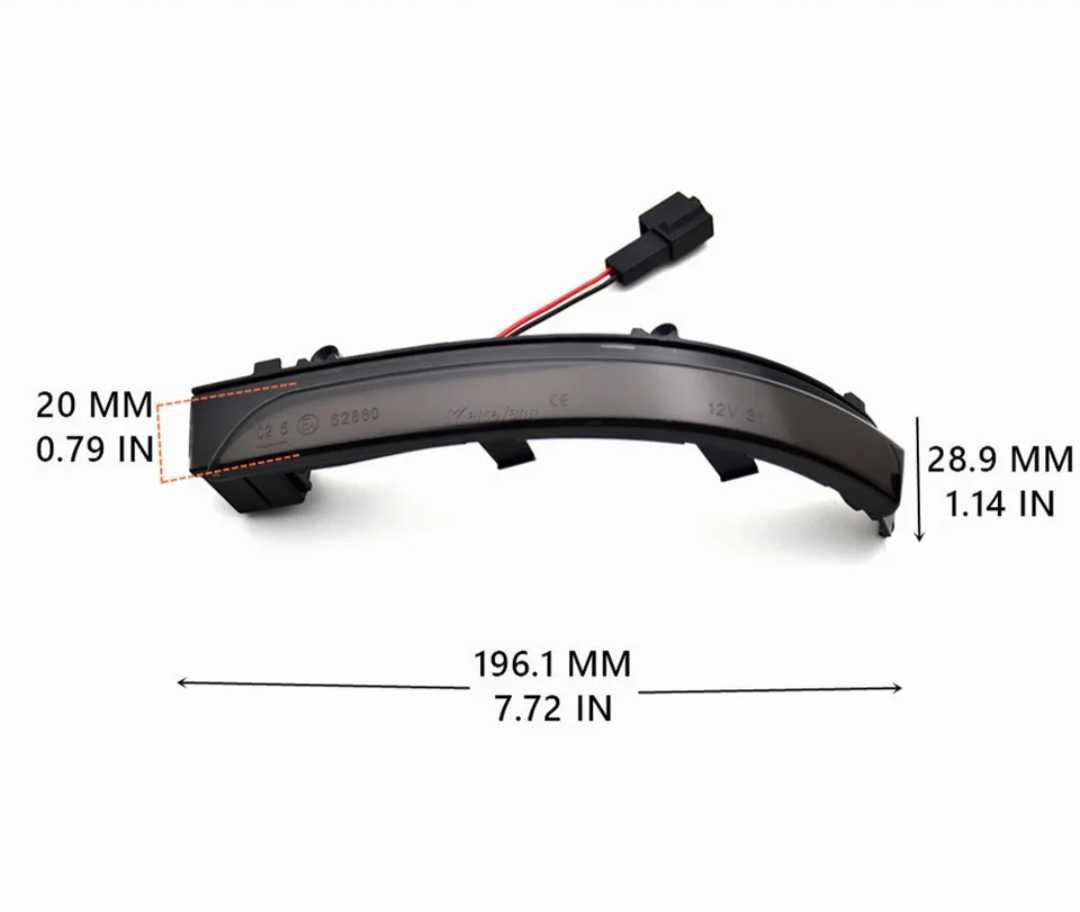 Динамични бягащи мигачи за огледалата за VW Passat Jetta Polo UP