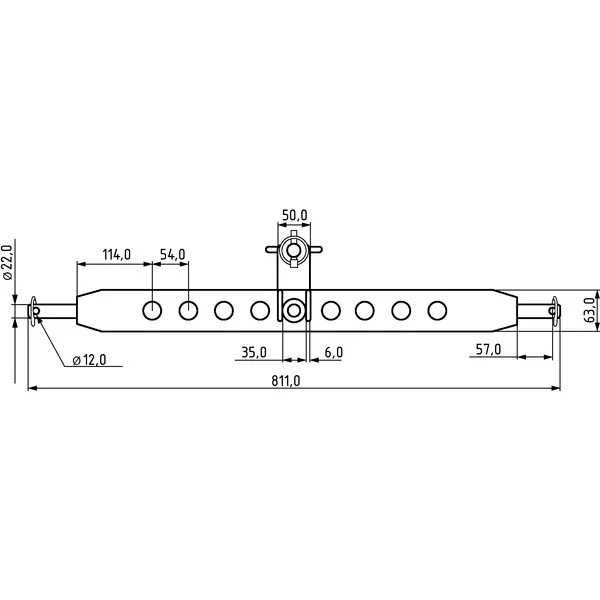 Consola remorcare in 3 puncte pentru tractor, 3.5T