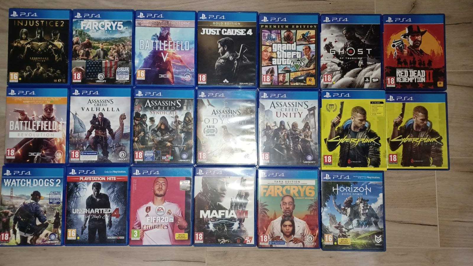 Jocuri PlayStation 4 ,set de 10 discuri