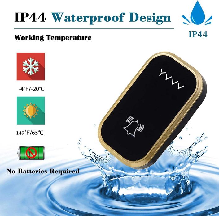 Безжичен звънец за външна употреба