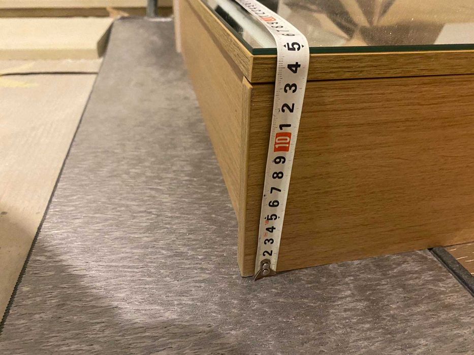 Горен шкаф за баня с огледало и LED