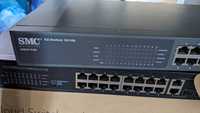 Switch SMC SMCFS26 24 porturi Fast Ethernet + 2 uplink-uri Gigabit