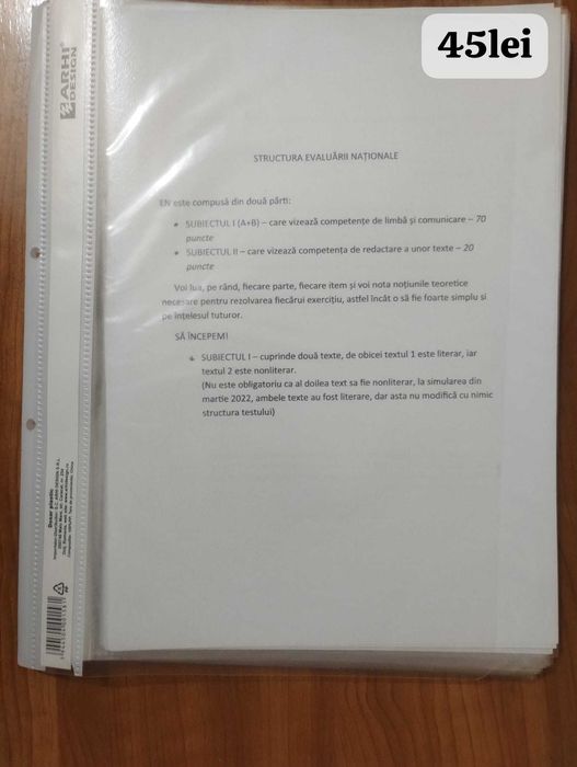 Culegeri clasele 5-8 și teoria pentru Evaluarea Nationala