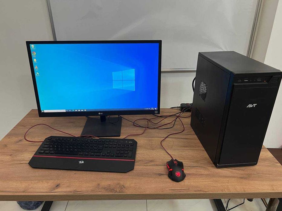 Компьютер  для  дома и офиса. 27 монитор + кейс +кл+мыш