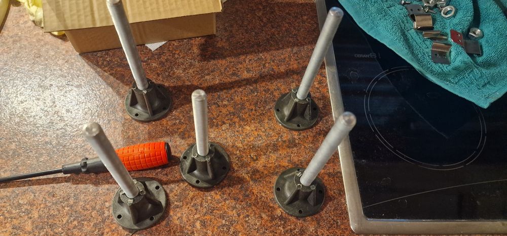 Set 5 picioare cadita duș