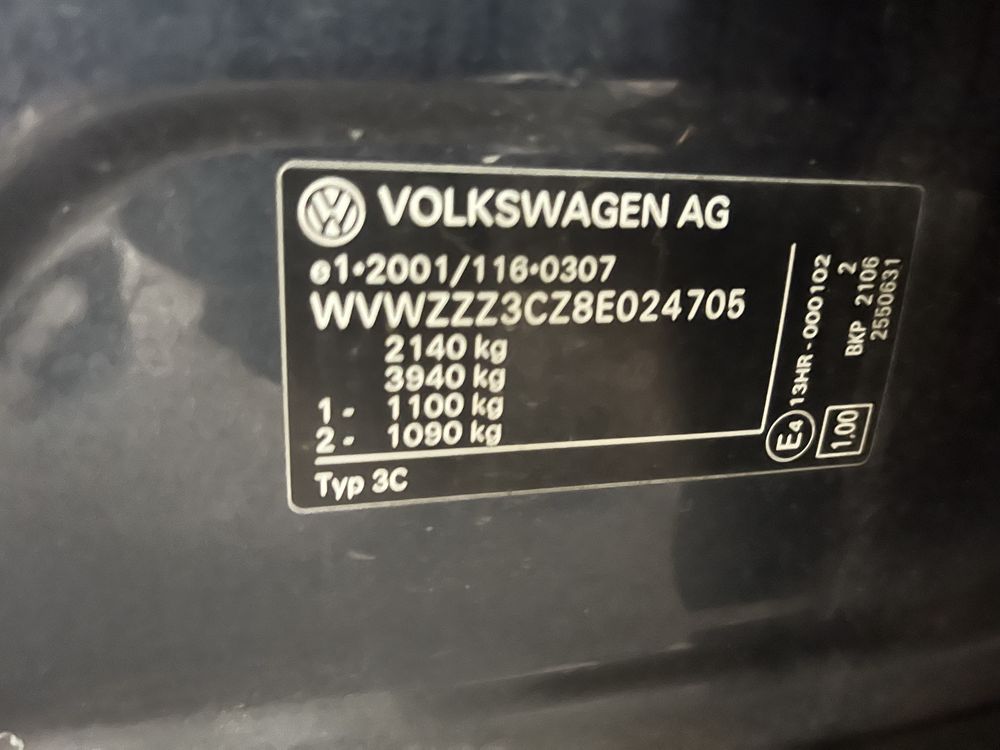 Vw Passat 2.0d 140ks BKP na chasti Пасат на части