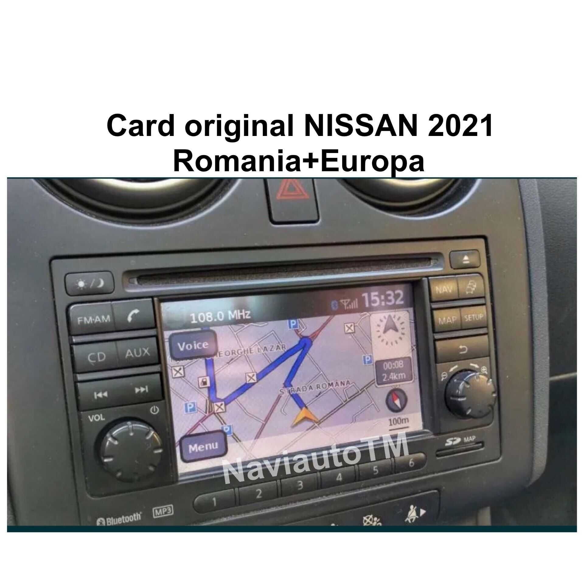 Card harti Nissan Connect LCN1 Qashqai Juke Navigatie Romania 2021